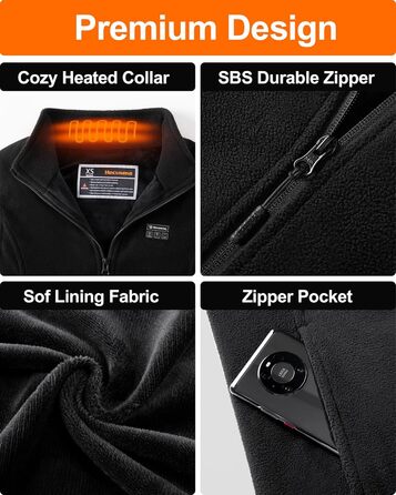 Електрична гріюча жилетка для жінок з Powerbank 16000mAh 7.4V - тепла жилетка для сноубордингу, катання на моториках та активного відпочинку