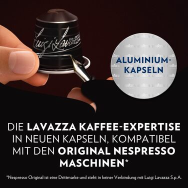 Кава Lavazza Espresso Maestro у капсулах для Nespresso Original, 100 шт, з нотками какао та карамелі, інтенсивність 8/13, темне обсмажування