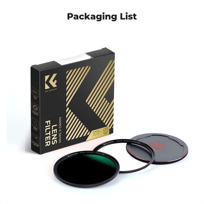 Фільтр ND K&F Concept 67mm ND1000 (10 Stop) з магнітним кришкою для об'єктива