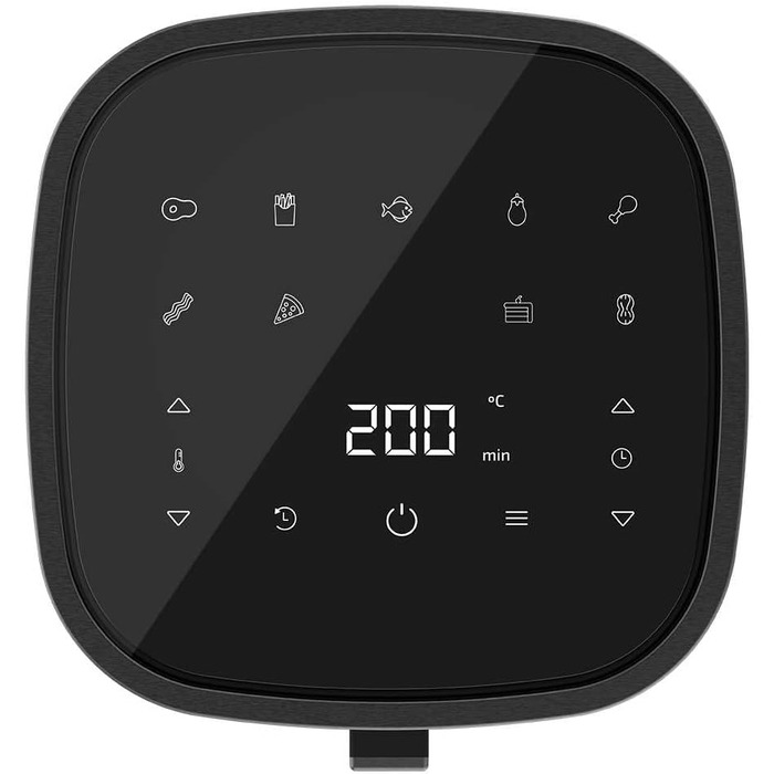 Аерофритюрниця без олії Cecotec Cecofry Fantastik Window 4000, 4 л, з вікном для перегляду, чорна