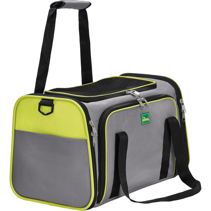 Сумка-переноска для собак та котів HUNTER Sydney, 45x28x28 см, світло-зелений/сірий