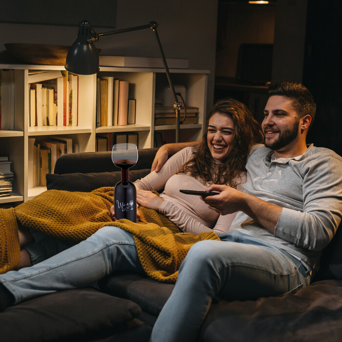 Скляна пляшка для вина Relaxdays, 750 мл