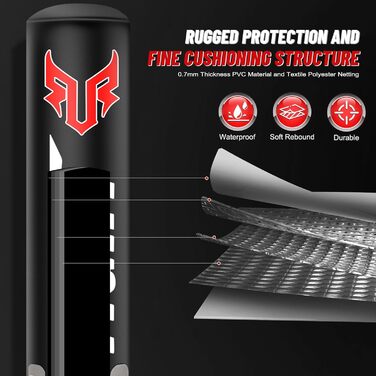 Boxsack Freistehend 175см JUOIFIP - Комплект для боксу з насосом та рукавичками, для кікбоксингу, MMA, Муай Тай, домашні тренування