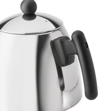 Bredemeijer Classic double-walled stainless steel teapot, 1.2 Liter, black handle