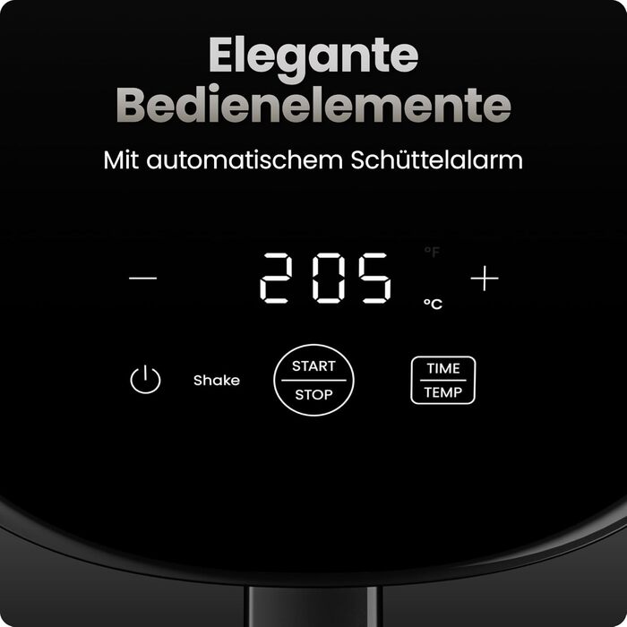 Фритюрниця Chefman 2L: компактна та зручна, з антипригарним кошиком та цифровим таймером – чорна