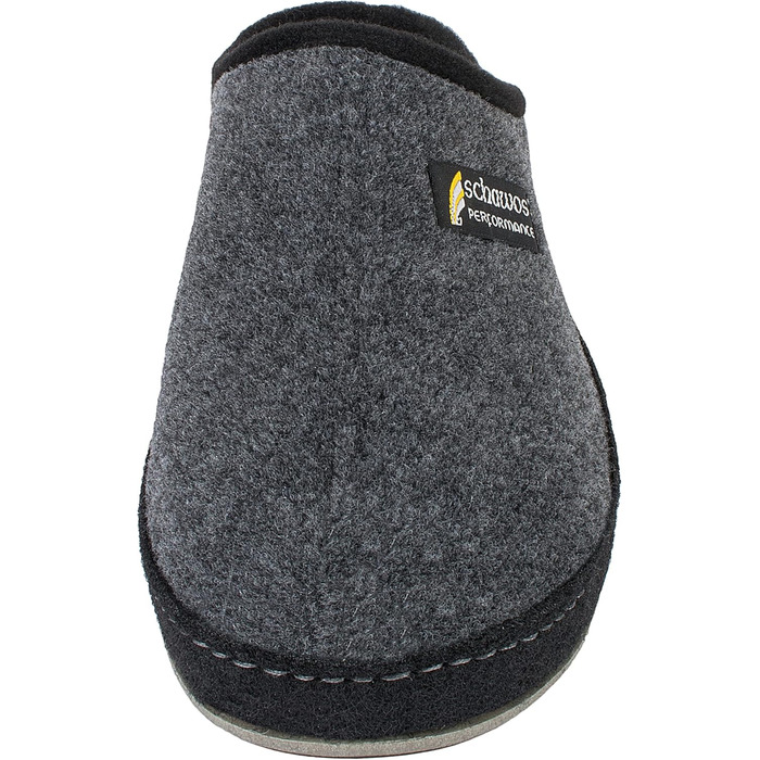 Чоловічі фетрові домашні тапочки Schawos 6030 з устілкою, жорсткою підошвою, неслизькі, сірі, 42 EU