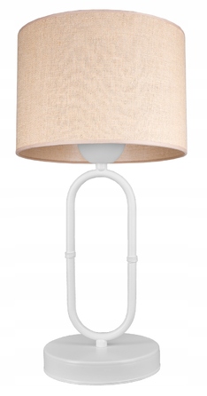 Стильна біла настільна нічна лампа в стилі бохо з джутовим абажуром, сучасна лофт LED