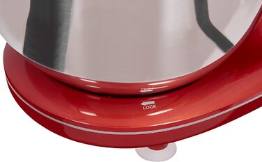 Кухонна машина GUTFELS KM 8102 roi | 1200 Вт | 10 швидкостей | 5 л чаша | Насадки: віночок, гак для тіста, гак для збивання | Червоний колір