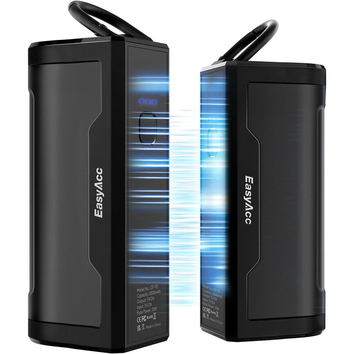 Електричні грілки для рук EasyAcc 10000mAh (2 шт.), 3 режими нагріву, LED-дисплей, для кемпінгу, полювання, гольфу, Рейно