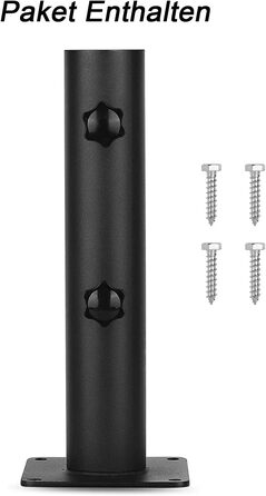 VANROUG Robust Square Patio Umbrella Base - Steel Umbrella Foot with Adjustable Knob, umbrella base for Garden, Decks, Terrace, Awning, Gazebo, Awning, etc.