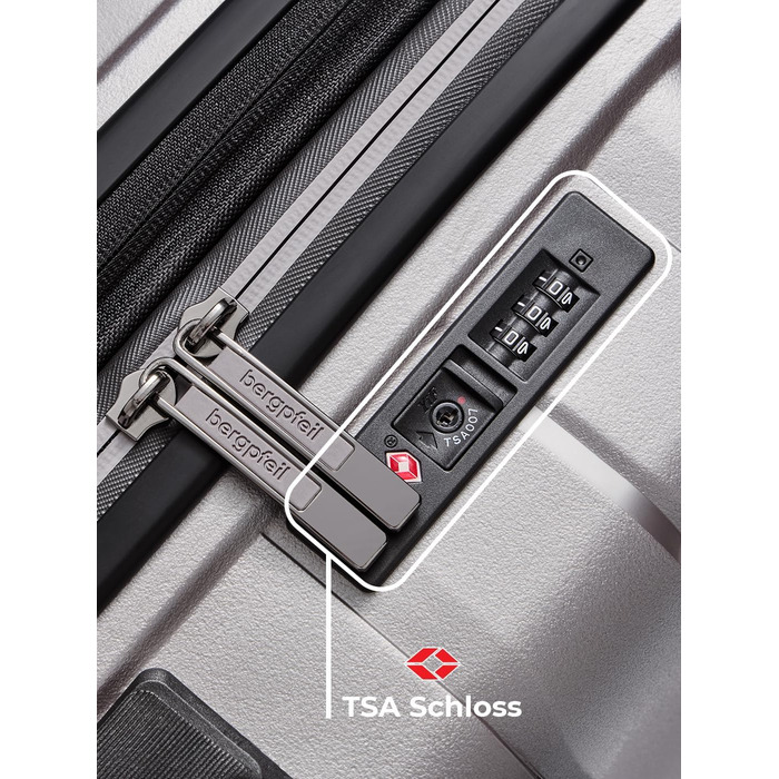 Чемодан середнього розміру з жорстким корпусом | Розкладний валіза-тележка 45 x 27 x 66 см з високоякісного поліпропілену | Унісекс, вага 3,7 кг | Подвійні колеса & TSA-замок (для подорожей) | Відсік для ноутбука (55 см)