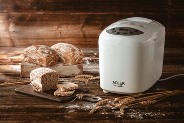 Хлібопічка ADLER AD 6019 біла, 850 Вт