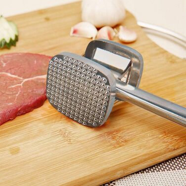 Кухонний молоток для м'яса TIMESETL 28 см з подвійним боком, антипригарне покриття, для шніцелів, стейків, птиці