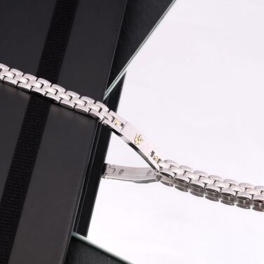 Браслет чоловічий Maserati JEWELS з нержавіючої сталі з позолотою, сірий - JM420ATH05