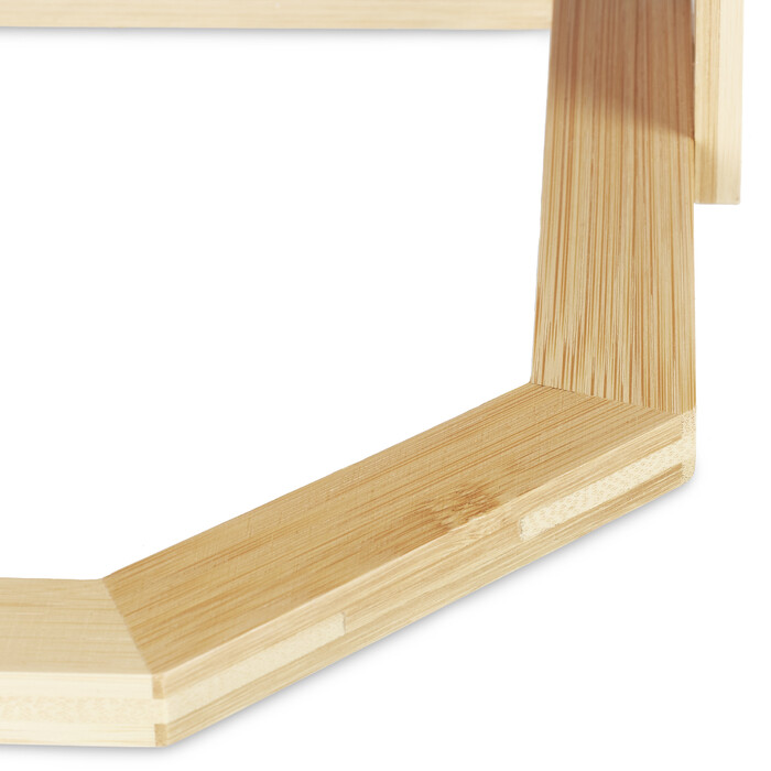 Relaxdays Bamboo Corner Shelf for the Kitchen