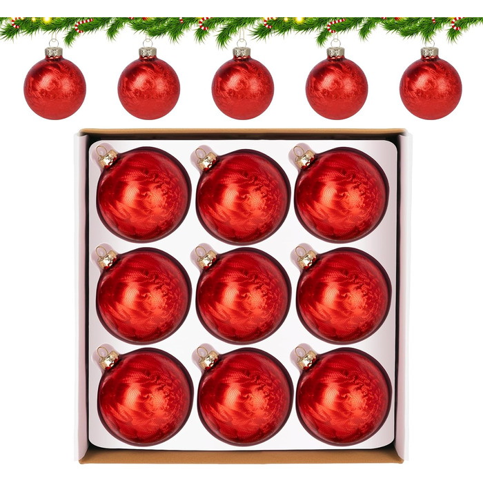 Скляні кулі для прикраси ялинки Hengsong, 24 шт., чорні та золоті, 6 см. Ідеальні для різдвяного декору