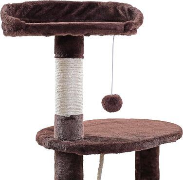 Кігтеточка для котів ESTEXO, ігровий комплекс, 112 см, XL, коричнева