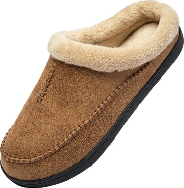 Чоловічі халапи Miqieer з піною Memory Foam, теплі зимові плюшеві халапи (43/44 EU, 570 Коричневий)