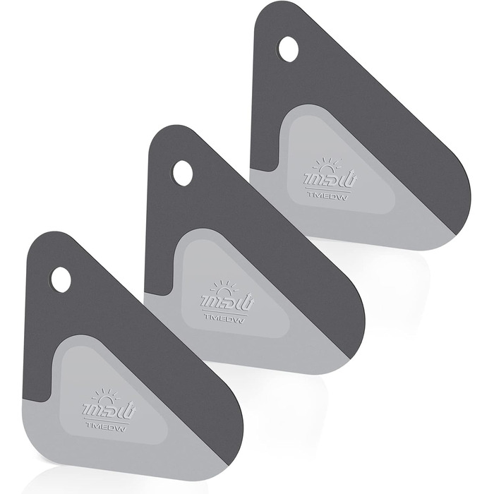 Scraper, 2-in-1 Pot and Pan Dish Scraper, Nylon and Silicone, Kitchen Scraper Tools for Cast Iron Pans, Cookware, Dishes, Pans and Pots, Heat Resistant, 3-Piece Set