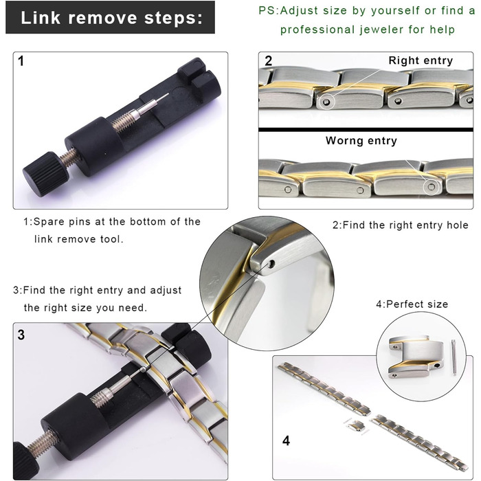 Чоловічий браслет JFUME з нержавіючої сталі, подарунок для чоловіків, 21,5 см, регульований (срібло та золото)