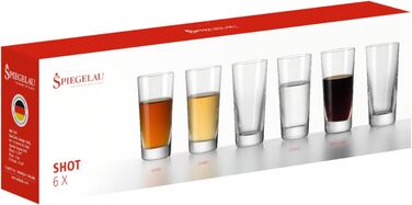 Spiegelau Schnapsgläser 55 ml, 6 Pieces, Special Glasses, 9000191, Crystal Shot Glasses, Brandy Glasses, Dishwasher Safe