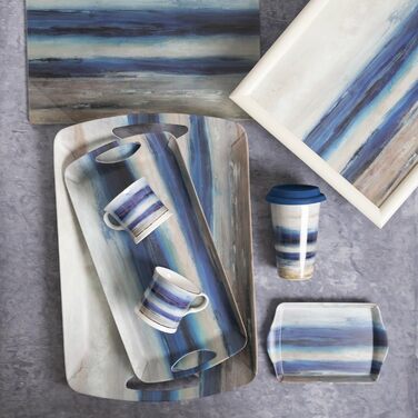 Creative Tops 'Blue Abstract' Cushioned Lap Tray, 44 x 34 cm (17
