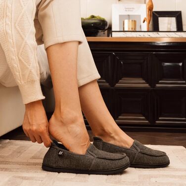 Жіночі тапочки RockDove з двокольоровим дизайном та капюшоном, знімною устілкою (38.5 EU, темно-сірий та блакитний)