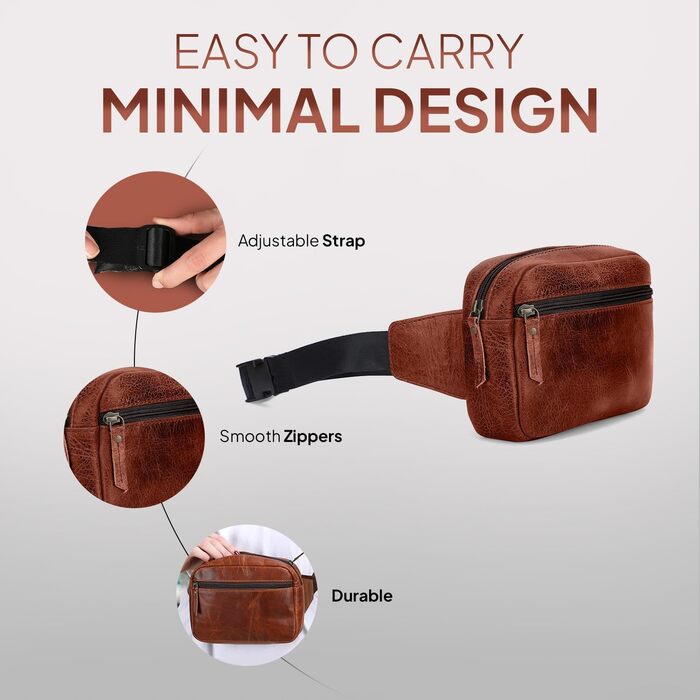 Чоловіча шкіряна поясна сумка TheAntiq, 20,3 x 12,7 x 7,6 см (8 x 5 x 3 дюйми), зелена, з регульованим ремінцем, для подорожей та повсякденного використання