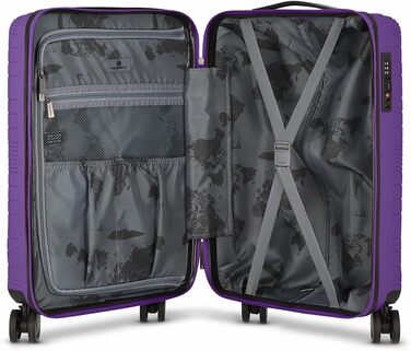 Набір валіз Franky Dallas 3.0 (3 шт.) | Тріумф фіолетового: TSA-замок, 4 колеса, обмежувач ручки | 36/60/92 л