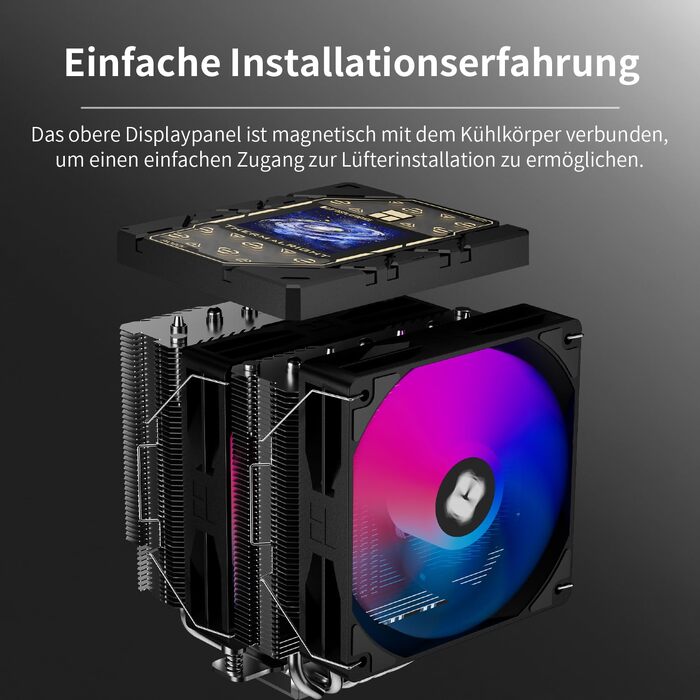 Кулер для процесора Thermalright Peerless Assassin 120 VISION MAX ARGB Black, 2 вентилятори TL-K12 PWM, 5
