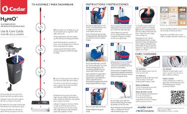 O-Cedar H2prO Flaches Wischмоп-система: швидке прибирання, мікрофібра, для дерева, вінілу, плитки