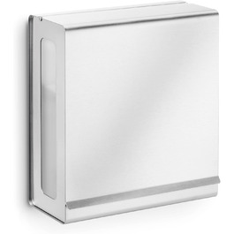 blomus -NEXIO- Paper Towel Dispenser made of polished stainless steel, 30 x 27 x 13 cm, Stainless Steel (Brushed Stainless Steel)