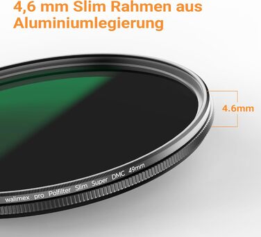 Поляризаційний фільтр Walimex Pro Zirkular Slim (52mm, Super DMC Slim) з захисним чохлом