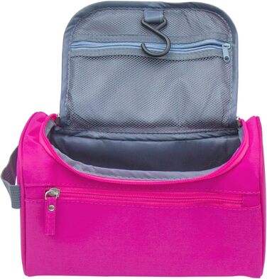 Сумка для туалетних аксесуарів у подорожі для чоловіків та жінок. Сумка-органайзер для косметики з можливістю підвішування (Рожева)