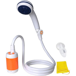 Laserbeak Portable Shower Electric Shower Camping Shower with Built-in 4800mAh Batteries and Shower Head Shut-off Valve (Shower with Water Valve)