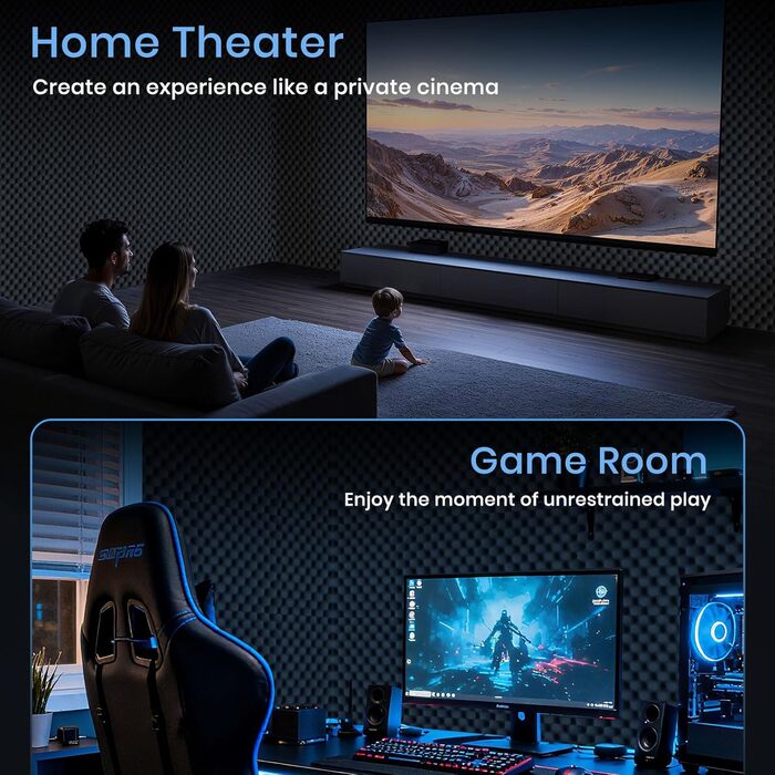 Акустичний поролон для звукоізоляції 30x30x2.5 см, шумопоглинаючі панелі з самоклейкою для студії та домашнього кінотеатру, набір 52 шт, висока щільність