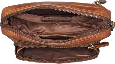 STILORD Сумка на пояс з екошкіри Vintage для чоловіків, жінок та дітей. Сумка через плече, поясна, для подорожей, фестивалів, спорту. Екстравагантний дизайн, реальна шкіра, колір: Cognac