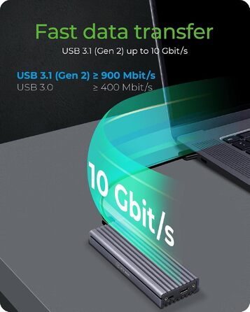 Зовнішній корпус для M.2 PCIe SSD ICY BOX IB-1817M-C31, USB 3.1 Type-C, алюмінієвий, антрацит