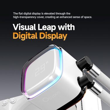 AIO рідинне охолодження ПК з цифровим дисплеєм, 360 мм, для AMD AM4/AM5 та Intel LGA 115X/1200/1700/1851 (Iota L24 WH)