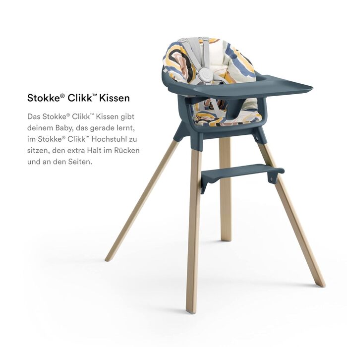 Стілець для годування Stokke Clikk Multi Circles, з підносом і ременем безпеки, легкий, міцний, ергономічний, для дітей 6-36 місяців, до 15 кг