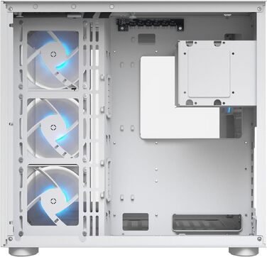Корпус для ПК Cougar Cube Midi-Tower, загартоване скло, 3 вентилятори FV150 ARGB, білий