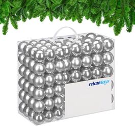 Relaxdays Set of 100 Christmas Baubles