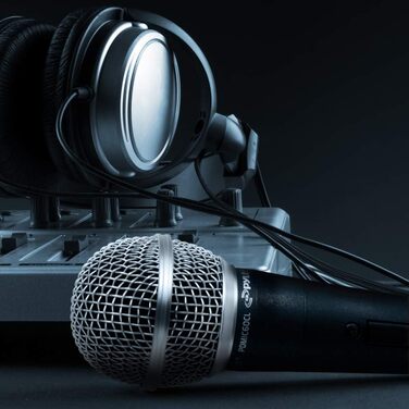 Набір мікрофонів Pyle 3 шт. - професійний, динамічний, кардіоїдний, з кейсом та кабелем XLR, чорний/срібний