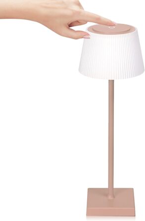 Світлодіодна настільна лампа Aigostar акумуляторна бездротова, димується сенсорним дотиком, 3 режими світла, водонепроникна IP54 для дому та саду (Світло-коричнева)