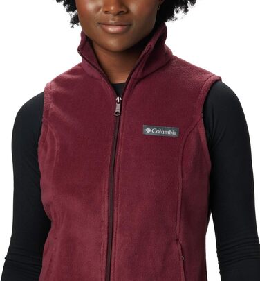 Жіночий жилет Columbia Benton Springs Plus Size з флісу (XL Petite, Бордовий)