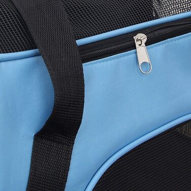 Транспортна сумка для котів та собак Levoberg: комфортна, для подорожей, 47x30x23 см, чорна