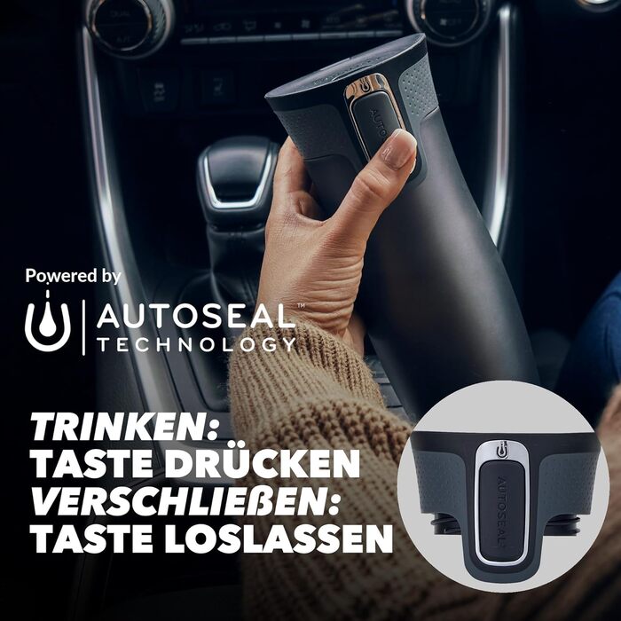 Термокружка Contigo West Loop Autoseal, 470 мл, червона, не протікає, з нержавіючої сталі