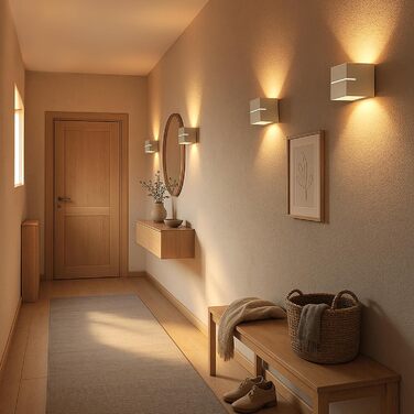 Настінна лампа KOURA SSC-LUXon (2 шт.) - чорна та золота, з розрізом для світла, для LED G9, для сходищ, коридору