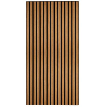 Акустичні стінові панелі HORI з ефектом дерева, звукопоглинаюча облицювання для шумоізоляції та декору стін, 120x60x2,1 см, колір 3D Тик