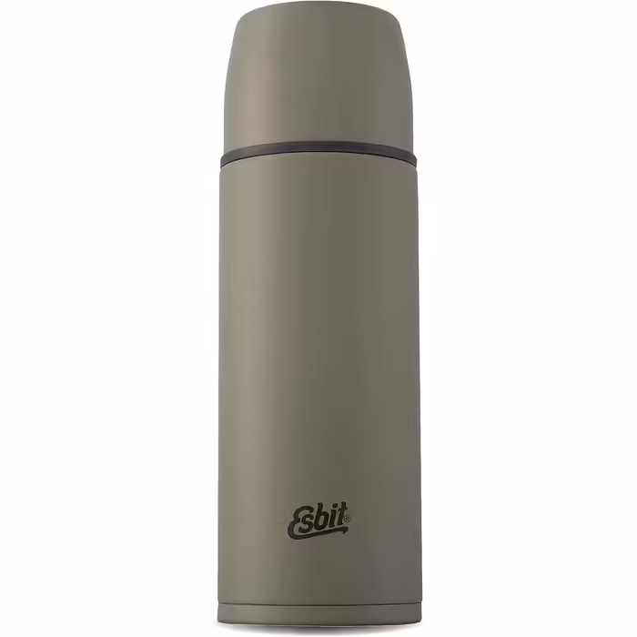 Esbit Classic Insulated Flask - Thermos for hot & cold - Thermos with 2 cups - Stainless steel drinking bottle - Leak-proof - Stainless steel